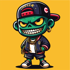 Street Style Zombie: Green, Gold, and Cool