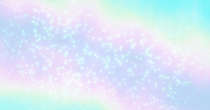 Pastel cosmic fantasy background. 3d rendering.