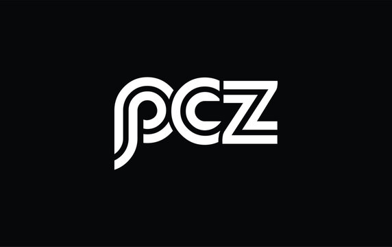 PCZ Creative Unique Modern Letter Logo Design. Stylized logo featuring a unique letter design, presenting abstract minimalist aesthetics and modern appeal.