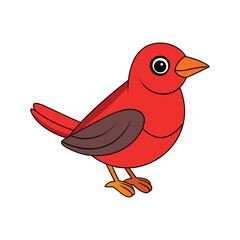  Vivid Daurian Redstart Bird Artwork