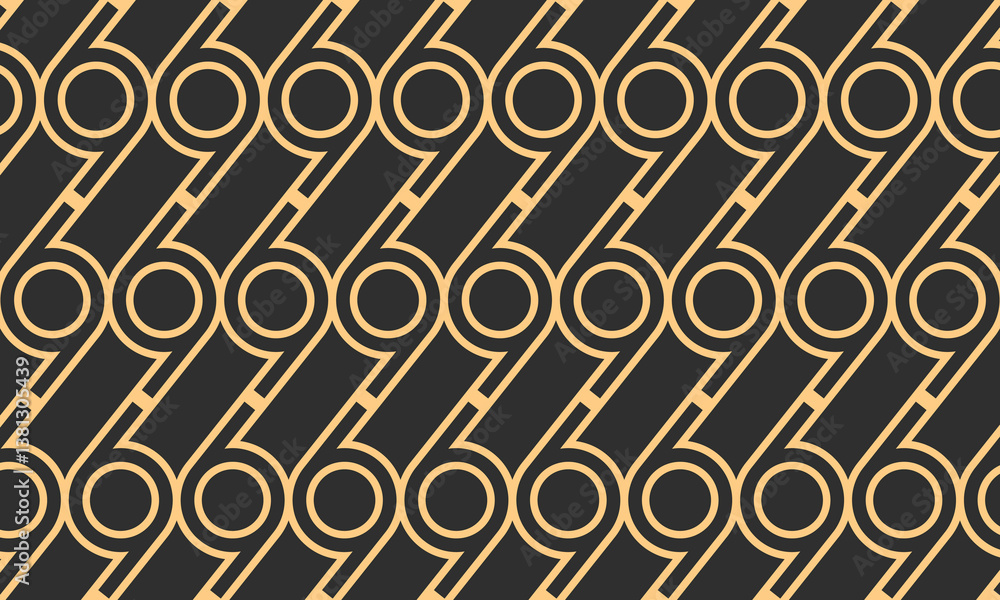 Poster seamless circle pattern in isolated background. seamless pattern of circles and lines. seamless infi