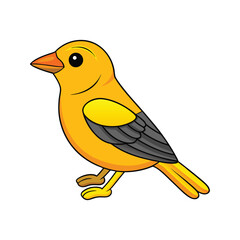  Vivid Golden Tanager Bird Design
