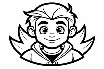 coloring book black vector