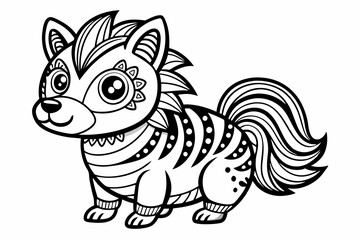 coloring book black vector