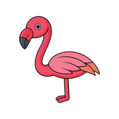  Vivid Greater Flamingo Bird Artwork