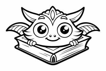 coloring book black vector