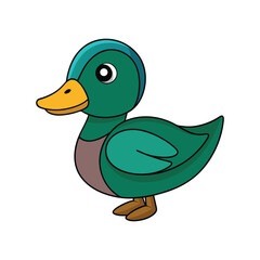  Vivid Green-Winged Teal Bird Design