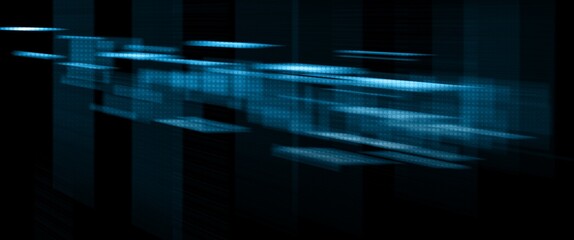 Obraz premium abstract blue background with motion blur and halftone texture