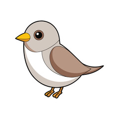  Japanese White-Eye Bird Colorful Illustration