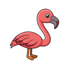  Bright Lesser Flamingo Bird Artwork