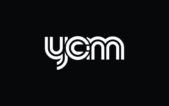 YCM Creative Unique Modern Letter Logo Design. Stylized logo featuring a unique letter design, presenting abstract minimalist aesthetics and modern appeal.