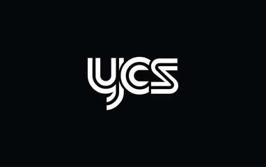 YCS Creative Unique Modern Letter Logo Design. Stylized logo featuring a unique letter design, presenting abstract minimalist aesthetics and modern appeal.
