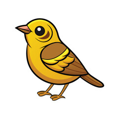  Realistic Prairie Warbler Bird Illustration