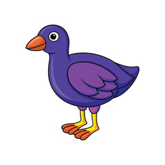  Vivid Purple Gallinule Bird Design