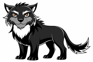 Obraz premium coloring page black vector