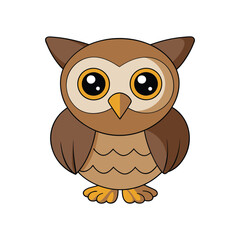  Bright Short-Eared Owl Bird Artwork