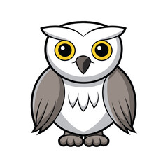  Snowy Owl Bird Realistic Illustration