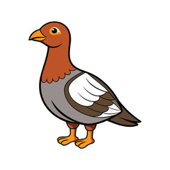  Vivid Spruce Grouse Bird Design