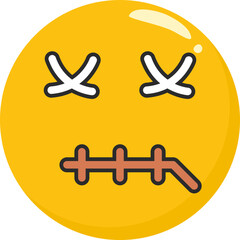 Zipper Mouth Icon