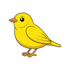  Elegant Yellow Warbler Bird Vector