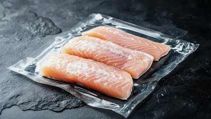 Vacuum Sealed Raw Salmon Fillets for Fresh Cooking Solutions