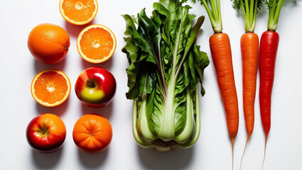 Fresh Fruits and Vegetables &ndash; Organic Healthy Food Selection