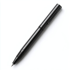 A Sleek Black Pen Poised For Action, Ready To Capture Thoughts And Ideas On A Crisp Isolated on Transparent Background