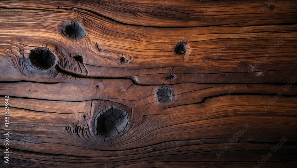 Poster rustic wood texture as a backdrop. light panel featuring a pattern.