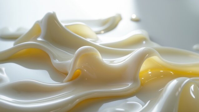 Liquid gel cosmetic smear drop texture