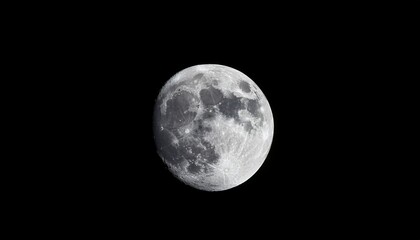 Naklejka premium full moon isolated on transparent background