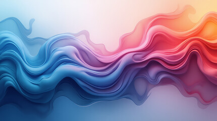 Fluid Dynamics in Corporate Colors for Business Background