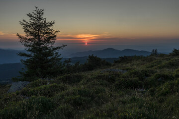 Obraz premium View from le petit ballon in the french vosges.