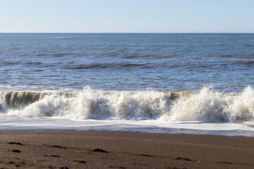 waves on the beach
