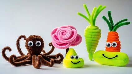 Keychain Set Hanger Souvenir on a white background, isolated.