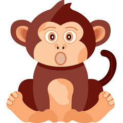 Surprised Monkey Icon