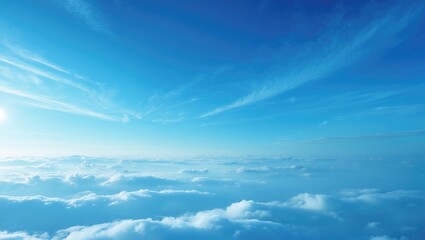 Fototapeta premium blue sky with cloud cover