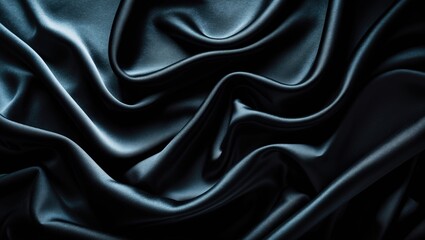 Fototapeta premium Satin Dark Fabric Background for Display