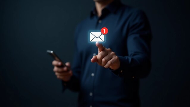Email Campaign Alert: Business Communication, Digital Marketing, and Inbox Notification