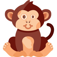 Fototapeta premium Zany Monkey Icon