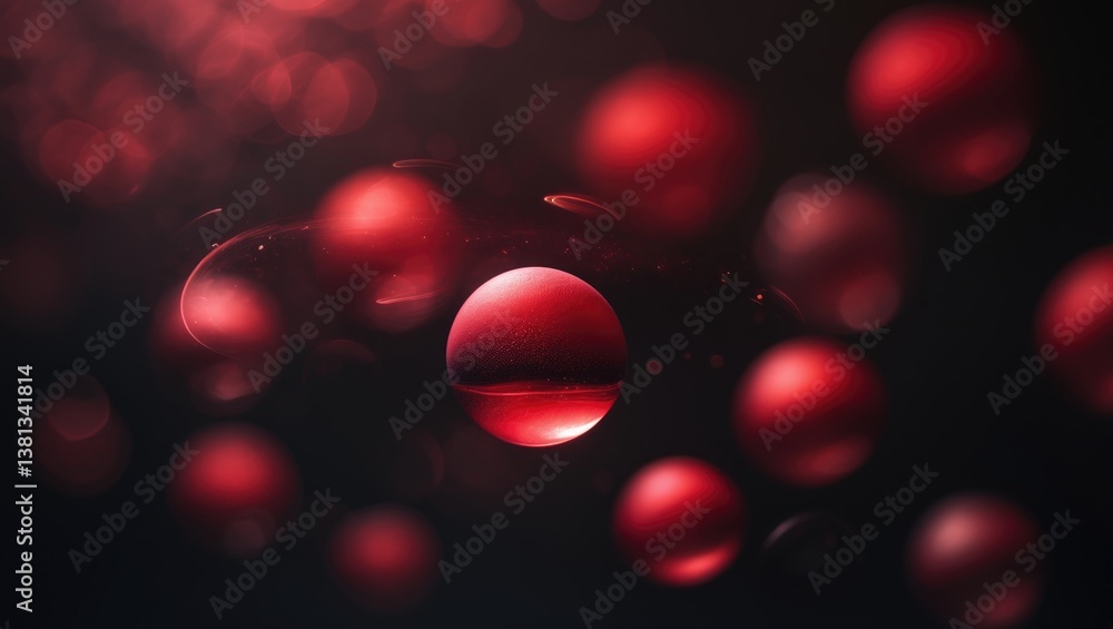 Poster blurred red lights abstract backdrop. defocused shimmering lights. colorful background for design.