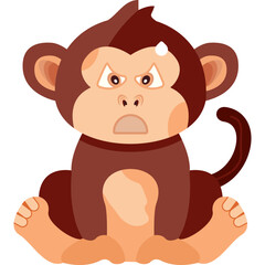 Monkey Sad Relieved Icon