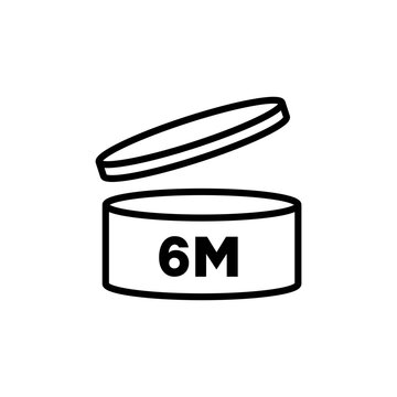 6M Icon Vector