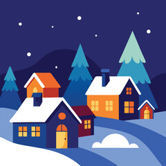 Fototapeta premium house in the snow