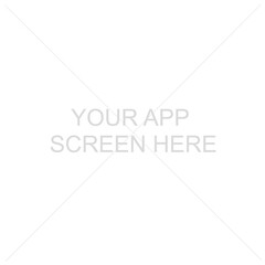 Your App Screen Here Placeholder Template on a Transparent Background
