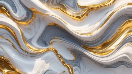 Fototapeta premium Minimalist Gold Marble texture backdrop