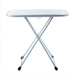 Ironing board front view home essential sleek design isolated on white background