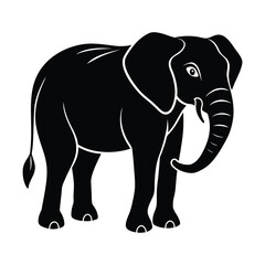 elephant, vector, illustration