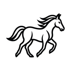 horse, vector, illustration,