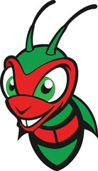 green alien monster Illustrator Artwork