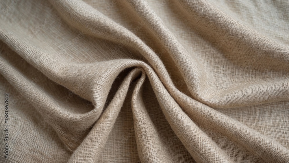 Poster natural burlap texture. linen canvas surface for the background. background template for design purp